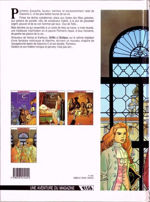 Verso de l'album Giacomo C. Tome 4 Le maître et son valet