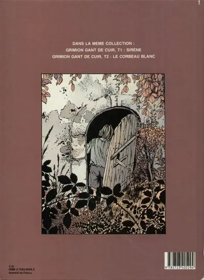 Verso de l'album Grimion gant de cuir Tome 2 Le corbeau blanc