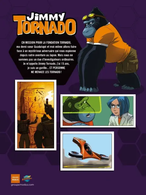 Verso de l'album Jimmy Tornado Tome 2 Péril au fond des mers