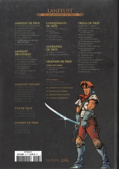 Verso de l'album Lanfeust et les mondes de Troy Tome 7 Lanfeust de Troy - Les pétaures se cachent pour mourir