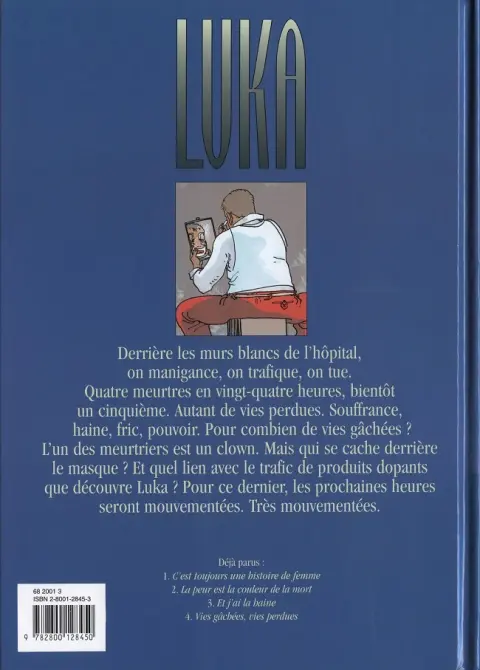 Verso de l'album Luka Tome 4 Vies gâchées, vies perdues