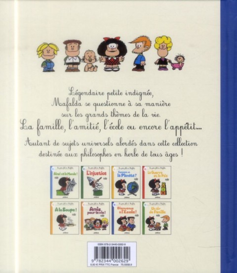 Verso de l'album Mafalda La petite philo de Mafalda Bienvenue à l'école !