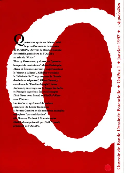 Verso de l'album Oubapo OuPus 1
