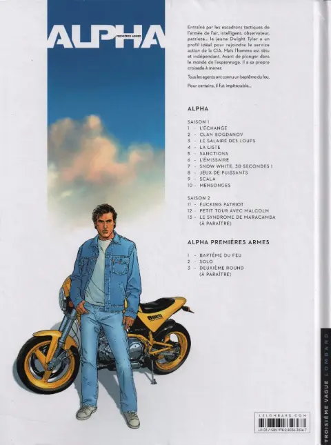 Verso de l'album Alpha Premières Armes Tome 2 Solo