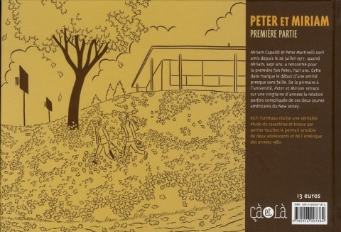 Verso de l'album Peter et Miriam Tome 1