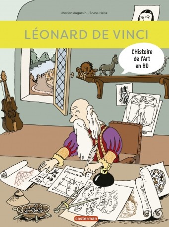 Couverture de l'album L'Histoire de l'art en BD Tome 4 Léonard de Vinci
