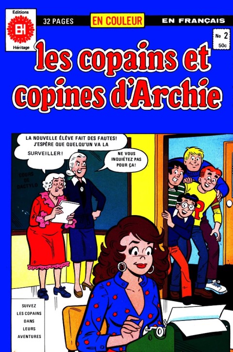 Couverture de l'album Les copains et copines d'Archie N° 2 Mlle Beazly - Fanatique de la bouffe