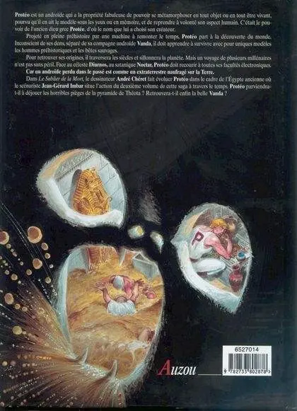 Verso de l'album Protéo Tome 3 Le sablier de la mort