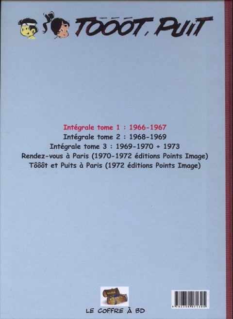 Verso de l'album Tôôôt et Puit Intégrale 1966 - 1967
