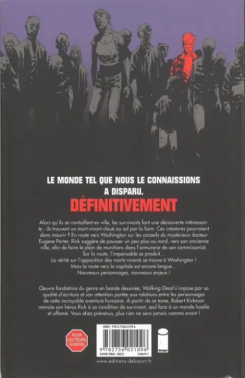 Verso de l'album Walking Dead Tome 10 Vers quel avenir ?