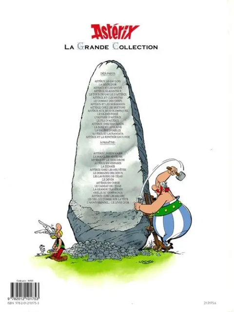Verso de l'album Astérix La Grande Collection Tome 8 Astérix chez les bretons