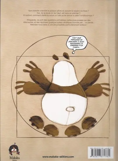 Verso de l'album Wikipanda Tome 1 Encyclopédie Animalière Farfelue