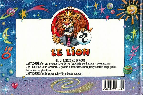 Verso de l'album Astrorire Tome 5 Lion