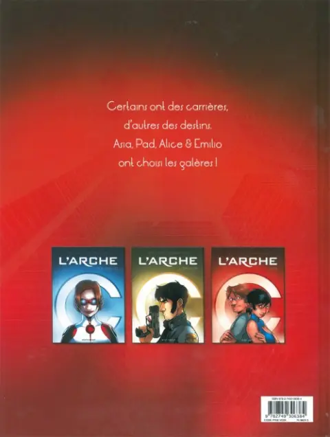 Verso de l'album L'Arche Tome 3 S.E.T.I.