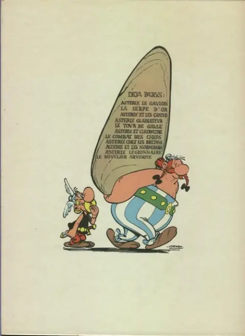 Verso de l'album Astérix Tome 3 Astérix et les Goths