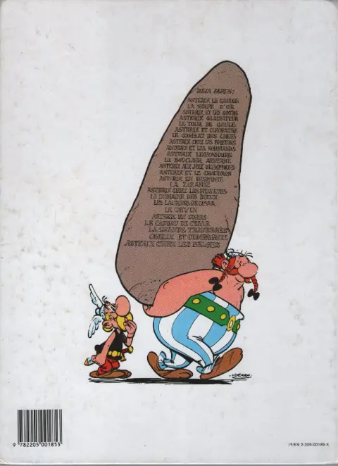 Verso de l'album Astérix Tome 8 Astérix chez les Bretons
