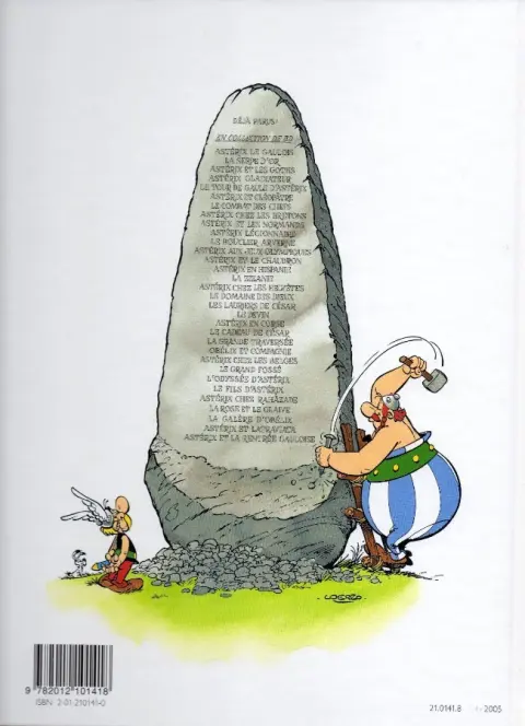Verso de l'album Astérix Tome 9 Astérix et les Normands