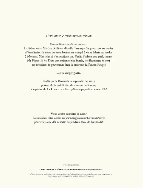 Verso de l'album Barracuda Tome 4 Révoltes