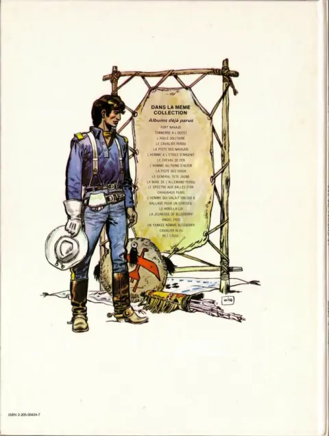 Verso de l'album Blueberry Tome 7 Le cheval de fer