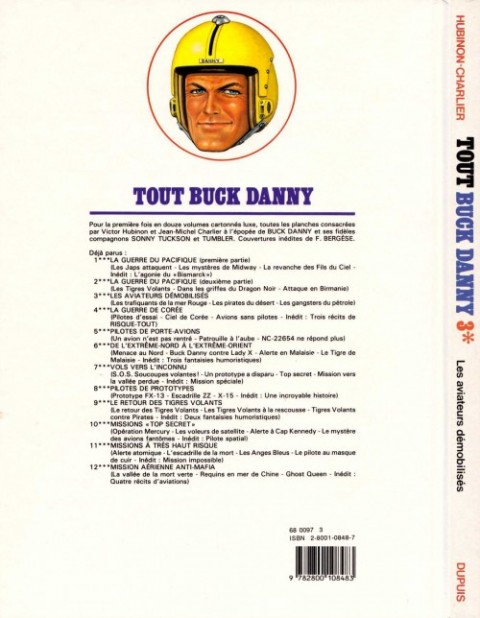 Verso de l'album Tout Buck Danny Tome 3 Les Aviateurs démobilisés
