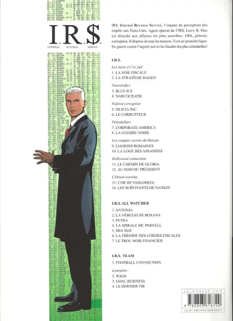 Verso de l'album I.R.$. Tome 5 Silicia Inc.