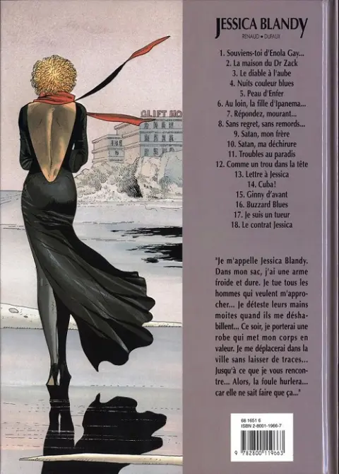 Verso de l'album Jessica Blandy Tome 7 Répondez, mourant...