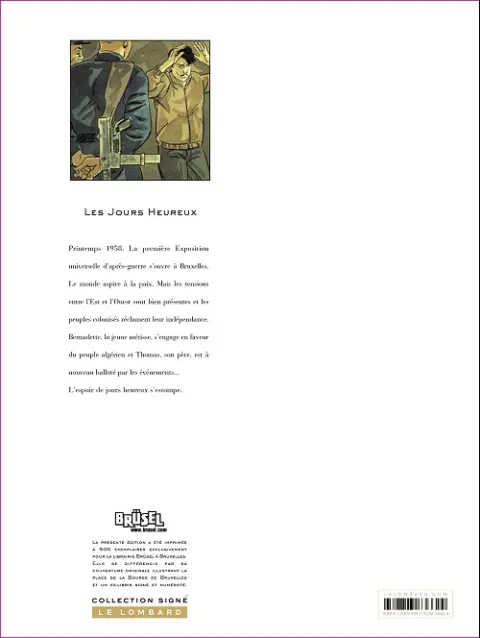 Verso de l'album Les Jours Heureux Tome 1 Expo 58