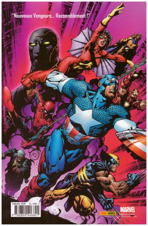 Verso de l'album The New Avengers Tome 2 Secrets et mensonges