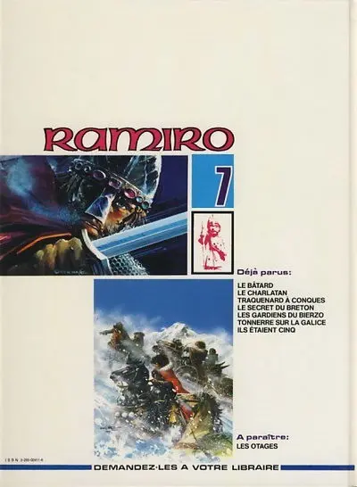 Verso de l'album Ramiro Tome 7 Ils étaient cinq : le Trésor des Wisigoths 1