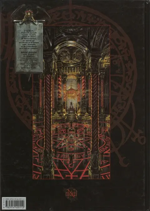 Verso de l'album Requiem Chevalier Vampire Tome 6 Hellfire club