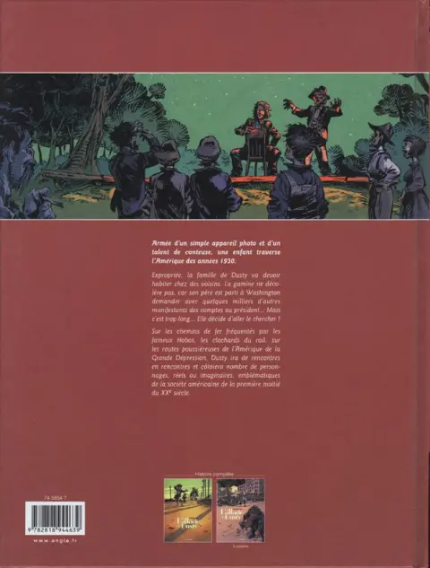 Verso de l'album La Ballade de Dusty Tome 1 Bertha wagon à bestiaux