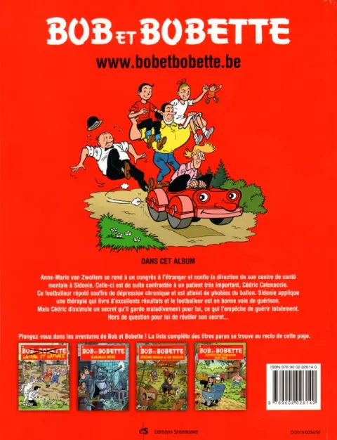 Verso de l'album Bob et Bobette Tome 335 Le monstre de cuir