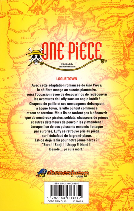 Verso de l'album One Piece Logue Town