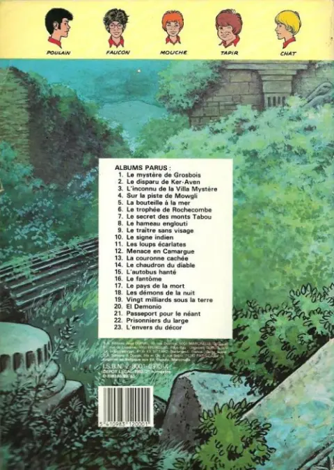 Verso de l'album La Patrouille des Castors Tome 23 L'envers du décor