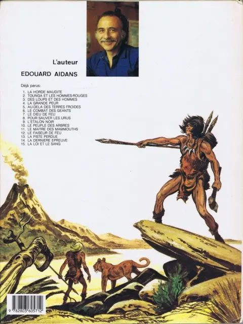 Verso de l'album Tounga Tome 15 La loi et le sang