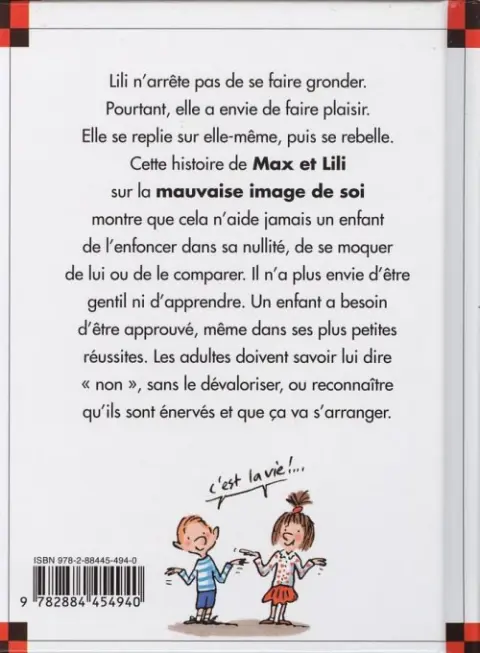 Verso de l'album Ainsi va la vie Tome 48 Lili se fait toujours gronder