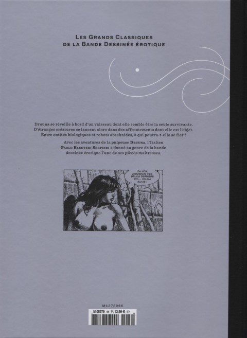 Verso de l'album Les Grands Classiques de la Bande Dessinée Érotique - La Collection Tome 66 Druuna - tome 7 La Planète oubliée