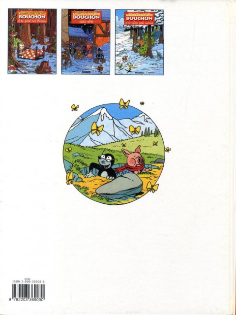 Verso de l'album Les aventures de Bouchon le petit cochon Tome 3 Bouchon et le vilain petit ourson