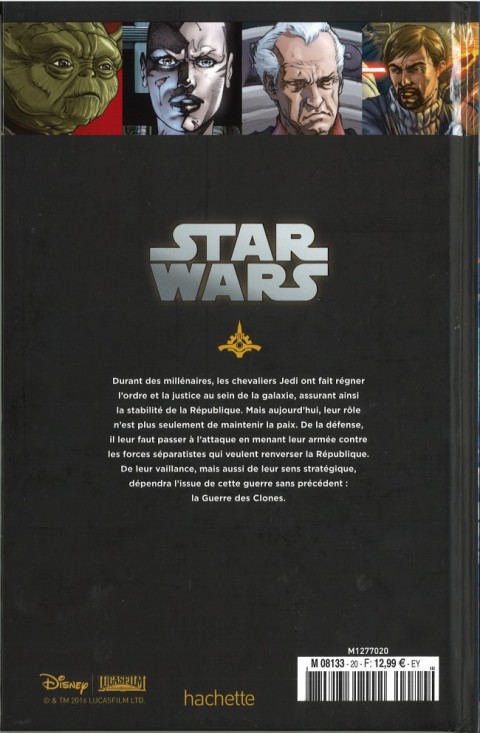 Verso de l'album Star Wars - Légendes - La Collection Tome 20 Clone Wars - V. Les Meilleurs Lames