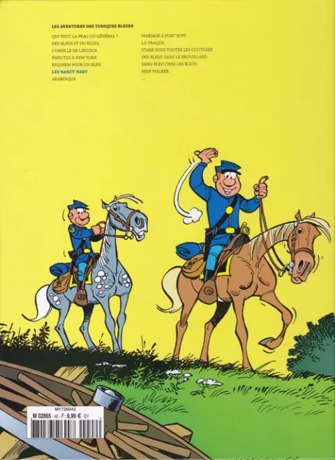 Verso de l'album Les Tuniques Bleues La Collection (Dupuis) Tome 47 Les Nancy Hart