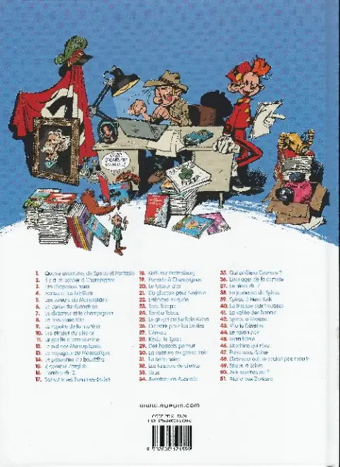 Verso de l'album Spirou et Fantasio Tome 45 Luna fatale