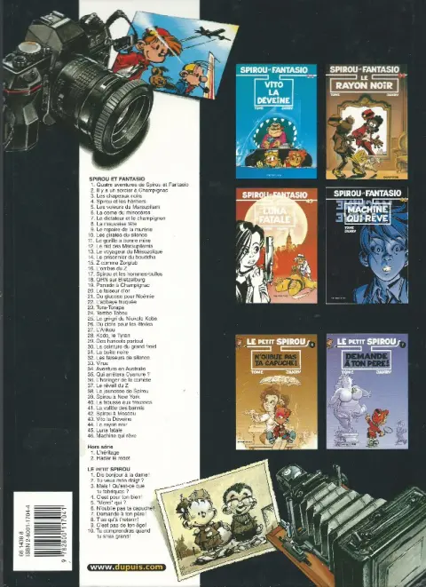 Verso de l'album Spirou et Fantasio Tome 41 La vallée des bannis