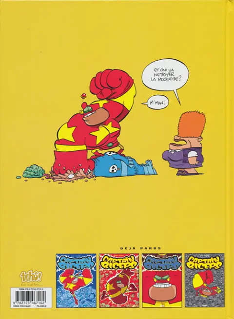 Verso de l'album Captain Biceps Tome 5 L'intrépide