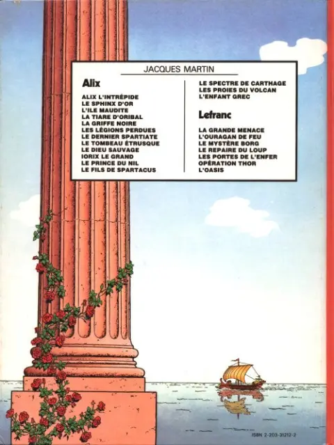 Verso de l'album Alix Tome 12 Le fils de Spartacus