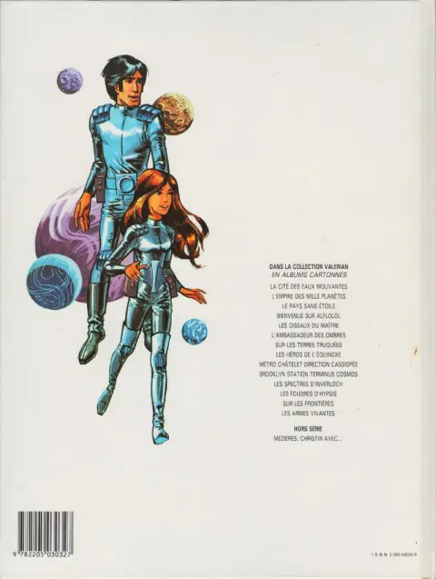 Verso de l'album Valérian Tome 12 Les foudres d'Hypsis