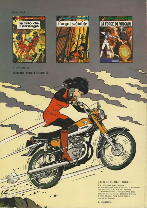 Verso de l'album Yoko Tsuno Tome 4 Aventures électroniques