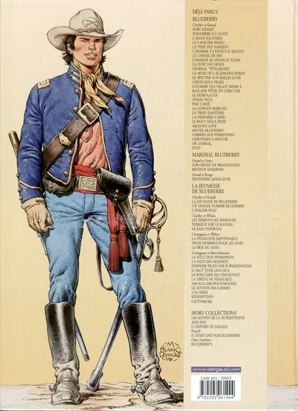 Verso de l'album La Jeunesse de Blueberry Tome 18 1276 Âmes