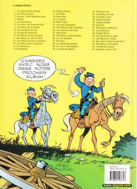 Verso de l'album Les Tuniques Bleues Tome 15 Rumberley