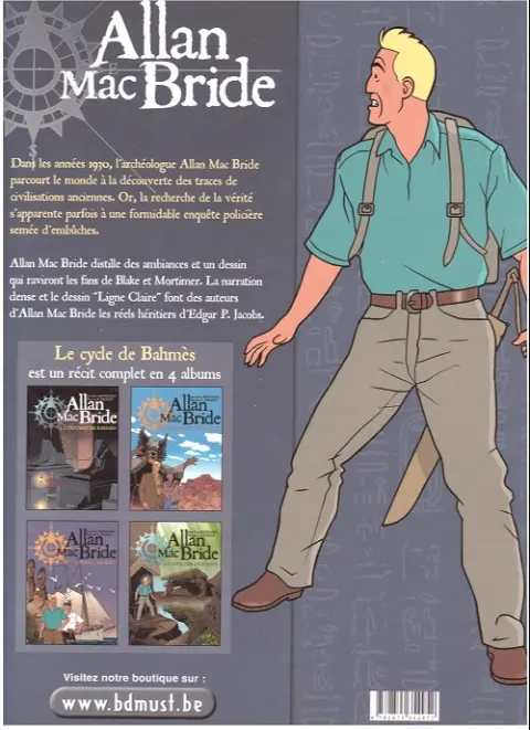 Verso de l'album Allan Mac Bride Tome 4 La cité des dragons