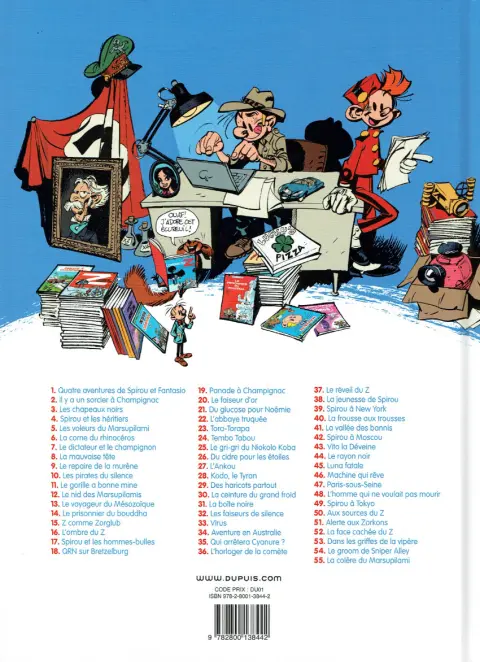Verso de l'album Spirou et Fantasio Tome 49 Spirou et Fantasio à Tokyo